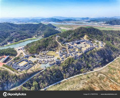 Aerial View of Naju Image Theme Park , Naju, Jeonnam, South Korea, Asia ...