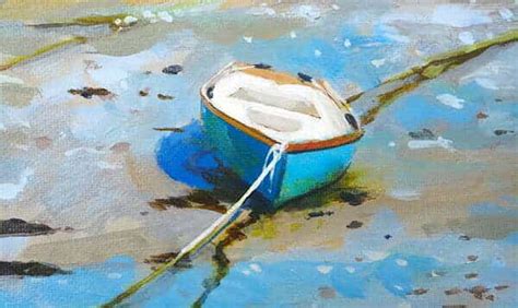 Acrylic Step-by-Step Tutorial - Easy Fishing Boat Painting