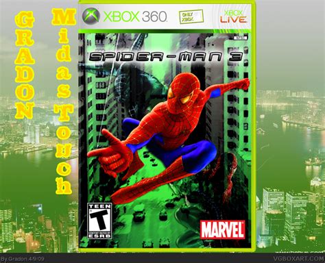 Spiderman 3 Xbox 360 Box Art Cover by Gradon