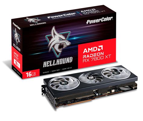 PowerColor Hellhound AMD Radeon RX 7800 XT 16GB GDDR6 Graphics Card ...