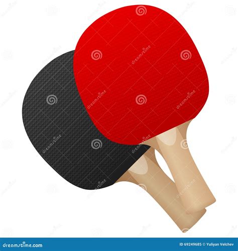 Table tennis bats stock vector. Illustration of equipment - 69249685