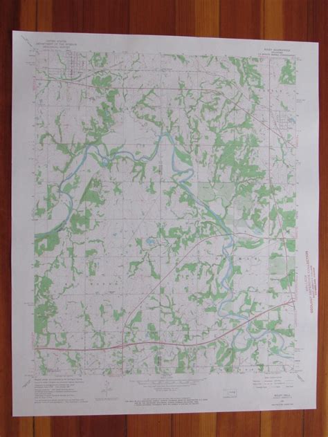 Boley Oklahoma 1968 Original Vintage USGS Topo Map: (1968) Mapa | RareMapsandBooks