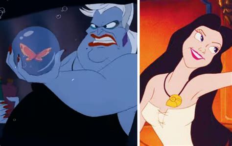 In 'The Little Mermaid' (1989) Ursula uses a butterfly (a symbol of ...