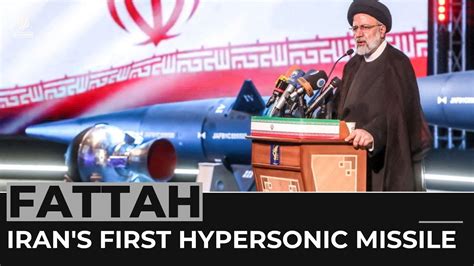 Fattah: Iran unveils its first hypersonic missile - YouTube