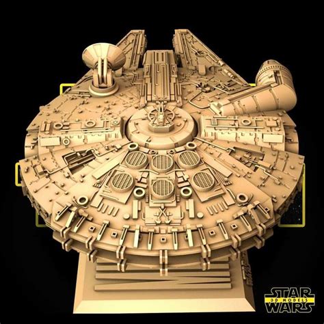 Millennium Falcon Star Wars - STL 3D print files