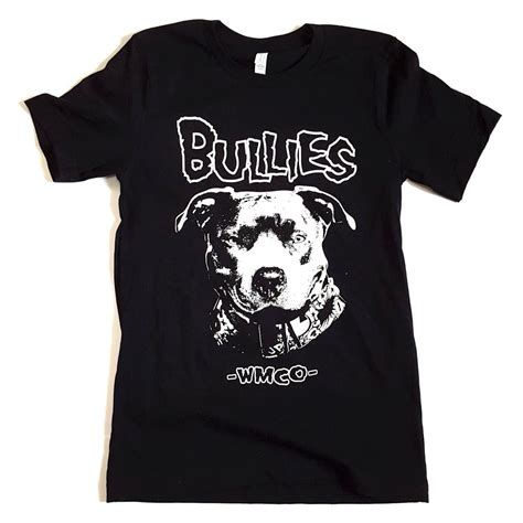 BULLIES Black Unisex Crewneck Shirts for Pitbull Lovers