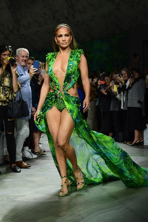 Jennifer Lopez stuns in updated version of her green Versace gown