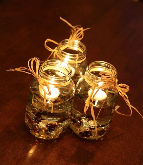 mason6 | Mason jar floating candle centerpieces, Wedding centerpieces ...