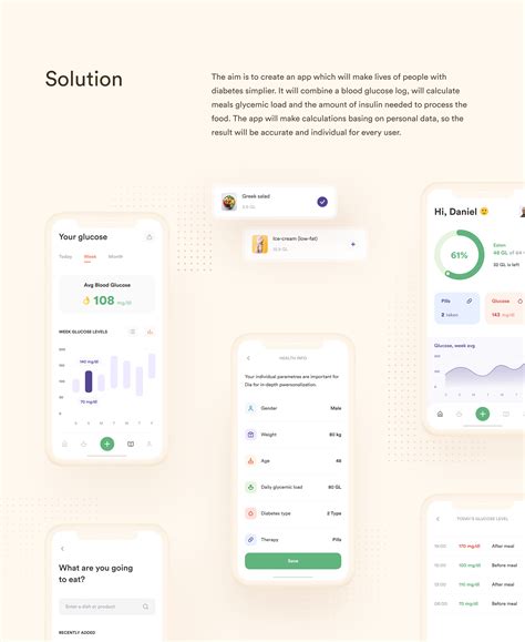 Diabetes Control App :: Behance