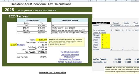 Australian Tax Calculator Excel Spreadsheet 2024 - atotaxrates.info