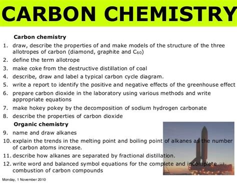 Carbon chemistry