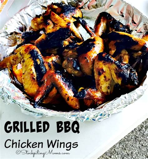 Grilled BBQ Chicken Wings - STOCKPILING MOMS™