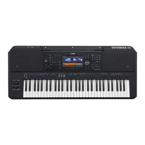 YAMAHA PSR-SX900 OWNER'S MANUAL Pdf Download | ManualsLib