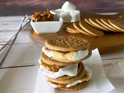 Best S'mores Recipe with Maria Crackers and Dulce de Leche - Bean Train