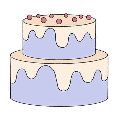 How To Draw A Cake