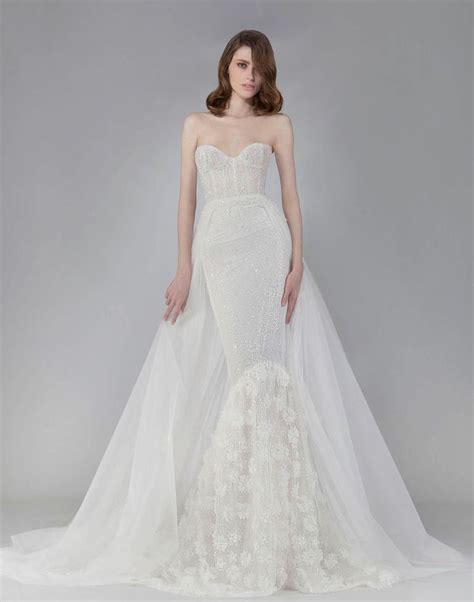 Get the Look: Sofia Vergara’s Glamorous Two-in-One Wedding Dress | TheKnot.com | Embellished ...