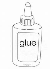 Glue Stick Coloring Page Pages sketch template