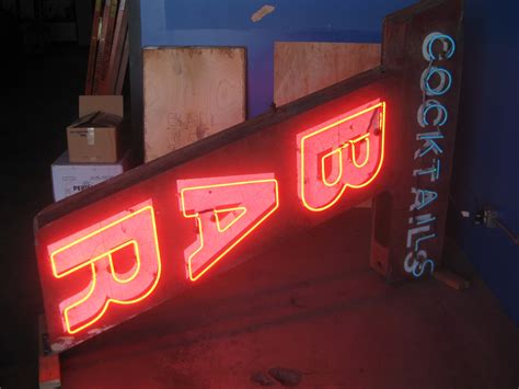 Vintage 1950's Neon COCKTAILS - BAR sign 2-sided / Gorgeous Antique | Collectors Weekly