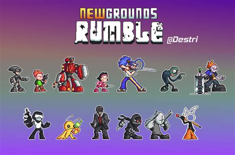 Newgrounds Rumble pixel art by Destri on Newgrounds