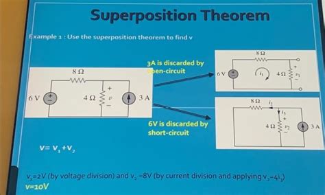 Solved Superposition Theorem Example 1 : Use the | Chegg.com