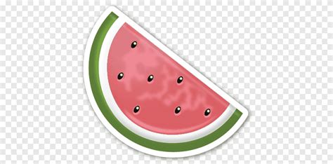 EMOJI STICKER, sliced watermelon illustration, png | PNGEgg