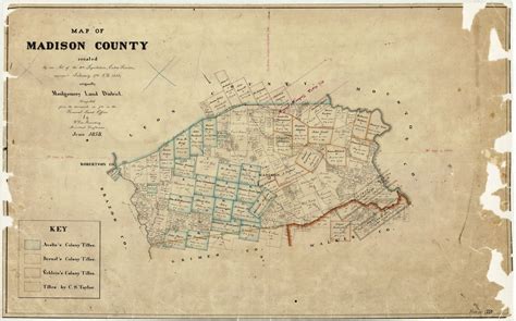 Map of Madison County – Legacy of Texas