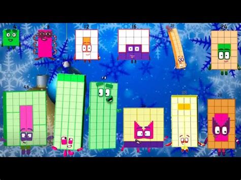 Easy to Learn 4 Times Table with Numberblocks ! CHRISTMAS EDITION ! - YouTube