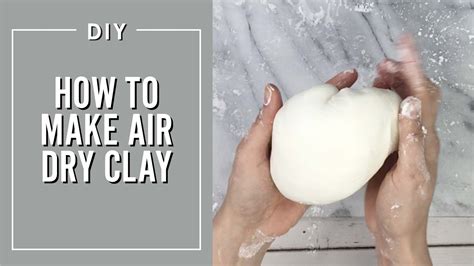 How to Make Air Dry Clay: No Cooking Required! (For flat projects only ...