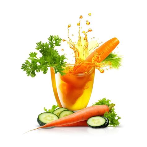 Premium AI Image | Carrot juice isolated on white background