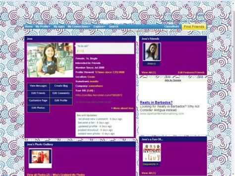 purple n blue - Friendster Layouts - CreateBlog