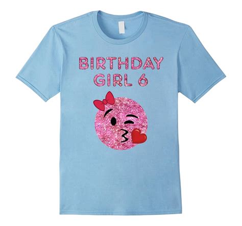 Glass Text Effect Pink Glitter Birthday Girl 6 Party T-shirt-4LVS – 4loveshirt