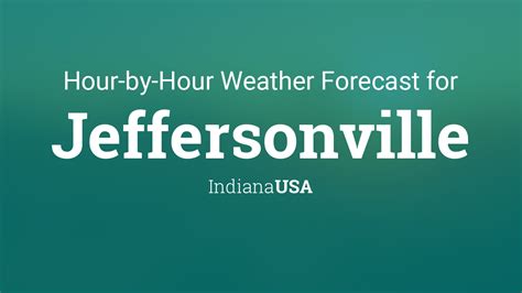 Hourly forecast for Jeffersonville, Indiana, USA