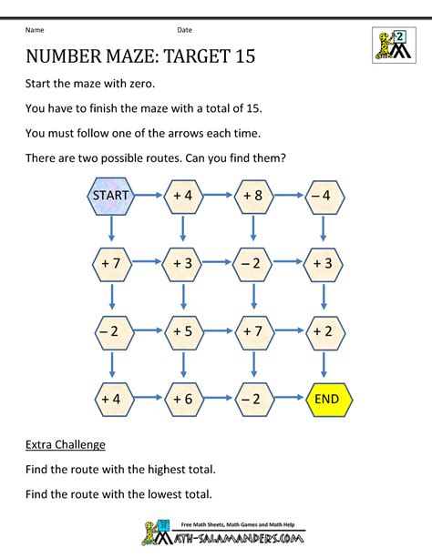 Math Puzzle 1st Grade