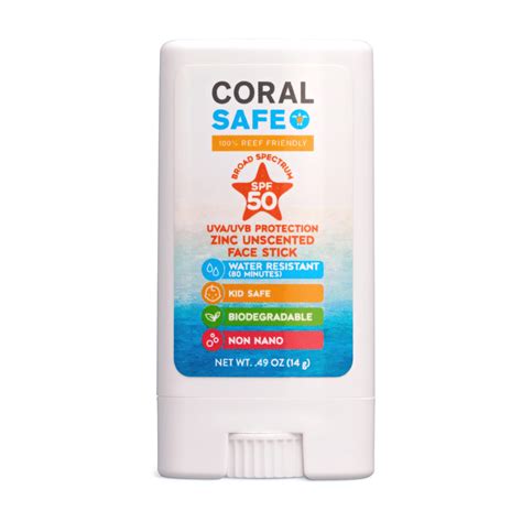 Buy Coral Safe SPF 50 Face Stick Sunscreen, Made With Natural ...