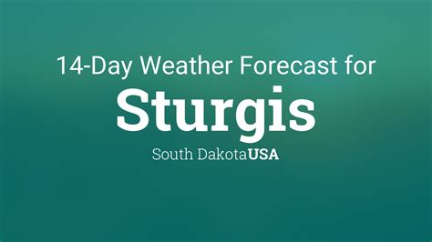 Sturgis, South Dakota, USA 14 day weather forecast