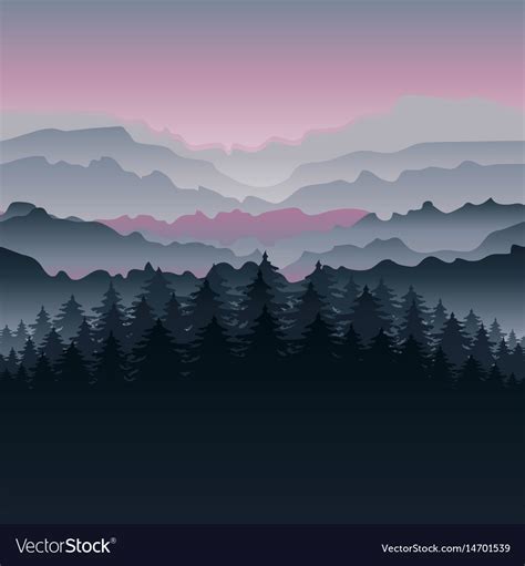 Mountain landscape Royalty Free Vector Image - VectorStock