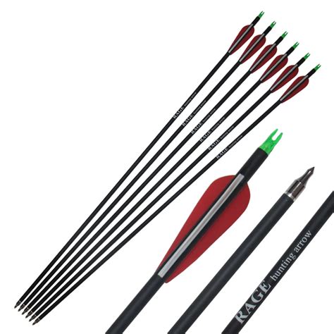 spine 500 carbon arrows for Archery hunting with screw tips shooting ...