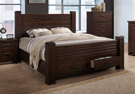 LS-C6413A-Queen-Bed-Brockett-Dark-Brown-Queen-Bed - Evansville Overstock Warehouse