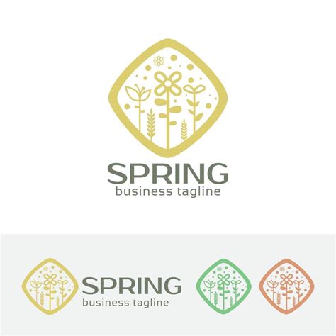 Spring vector logo template 6198388 Vector Art at Vecteezy