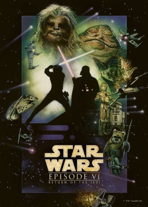 'Star Wars Episode VI: Return of the Jedi' Poster, picture, metal print ...