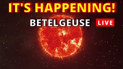 BETELGEUSE Occultation LIVE - YouTube