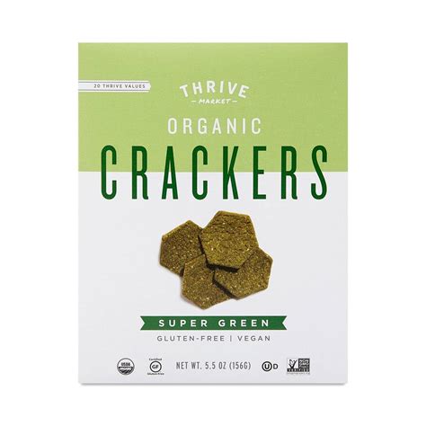 Organic Super Green Crackers - Thrive Market