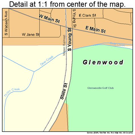 Glenwood Illinois Street Map 1730029