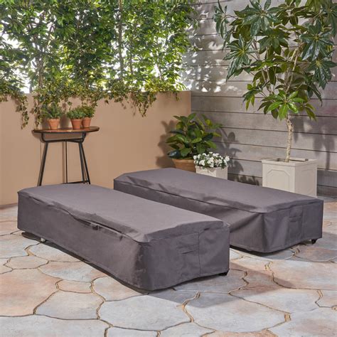 Ann Outdoor Waterproof Chaise Lounge Cover – GDF Studio