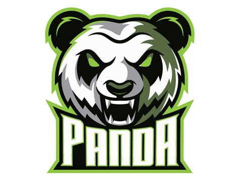 head panda animals logo design by Strobotz on Dribbble