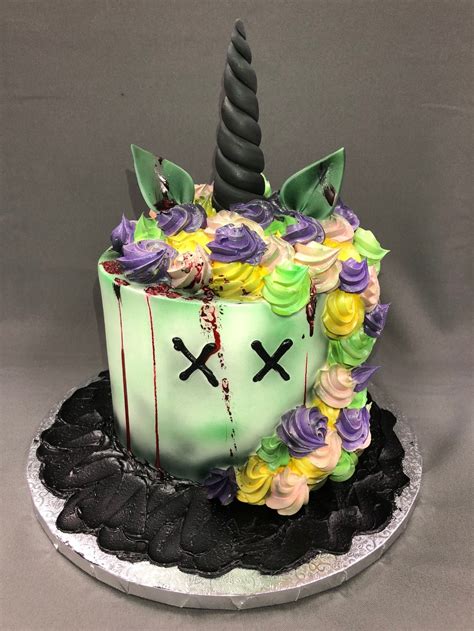 Zombie Unicorn Birthday Cake — Skazka Cakes