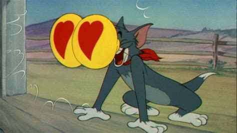 Create meme "Tom from Tom and Jerry with hearts, Tom and Jerry, love ...