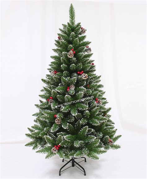 Buy 5 Feet Noble Fir Christmas Tree with Pines and Berries