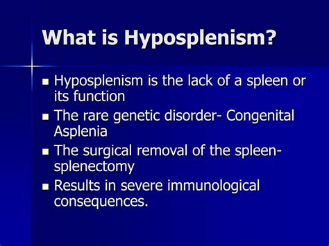 PPT - Hyposplenism PowerPoint Presentation, free download - ID:1227809