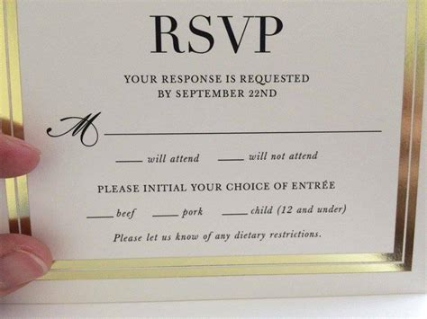 Fancy wedding RSVP card accidentally adds children to the menu | Mashable